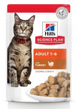 HILLS SP Hill's Feline Adult 1-6 Turkey 12 x 85g