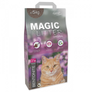 Magic Litter Bentonite Original Flowers cementējošās smiltis kaķu tualetēm 10kg