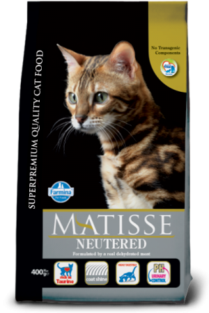 Matisse Neutered Cat with Chicken & Rice sausā barība sterilizētiem kaķiem 1.5kg