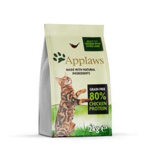 Applaws Cat Adult Chicken/ Lamb bezgraudu barība kaķiem ar vistu un jēru 2kg