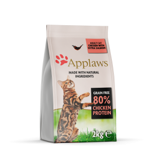 Applaws Cat Adult Chicken/ Salmon bezgraudu barība kaķiem ar vistu un lasi 2kg