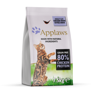 Applaws Cat Adult Chicken/ Duck bezgraudu barība kaķiem ar vistu un pīli 7.5kg