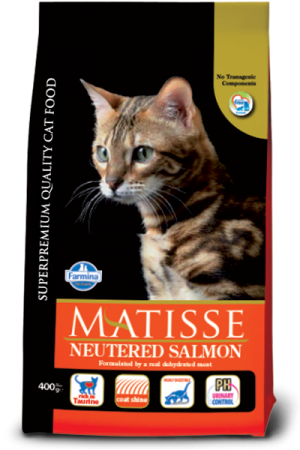 Matisse Neutered Cat with Salmon sausā barība sterilizētiem kaķiem 10kg