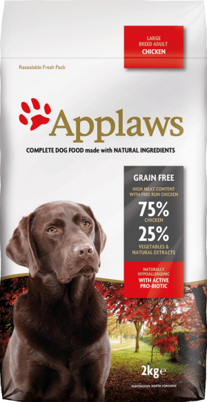 Applaws Adult Dog Chicken Large Breed bezgraudu barība lielo šķirņu suņiem ar vistu 15kg