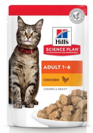 HILLS SP Hill's Feline Adult 1-6 Chicken 12 x 85g