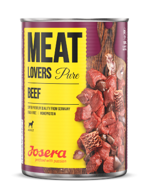 Josera Meat Lovers Pure Beef konservi suņiem ar liellopa gaļu 6 x 800g