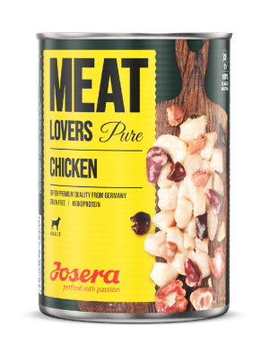 Josera Meat Lovers Pure Chicken konservi suņiem ar vistu 400g