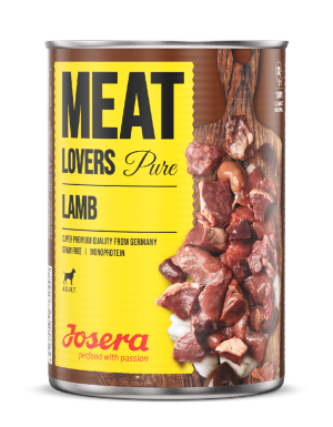 Josera Meat Lovers Pure Lamb konservi suņiem ar jēru 6 x 400g