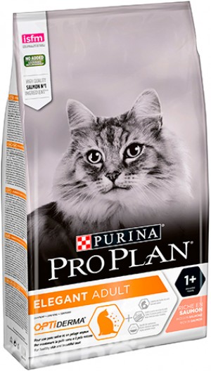 Pro Plan Elegant Derma barība kaķiem ar jūtīgu ādu, ar lasi 10kg