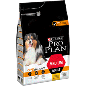 Pro Plan Medium Adult barība vidējo šķirņu suņiem ar vistu 3kg