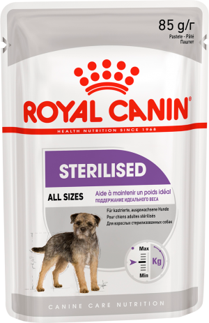 Royal Canin CCN Sterilised Loaf konservi suņiem pastēte 12x85g