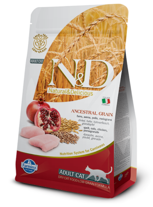 N&D NATURAL & DELICIOUS Cat Low Grain Chicken & Pomegrante 10kg