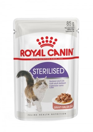 Royal Canin FHN Sterilised in Gravy konservi kaķiem 12x85g
