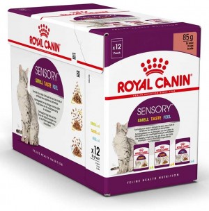 Royal Canin FHN Sensory Multipack gravy konservi kaķiem 12x85g