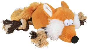 Trixie plīša rotaļlieta Fox with rope, lapsa ar virvi 34 cm