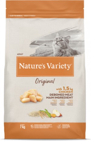 Natures Variety Cat Original Chicken barība kaķiem ar vistu 7kg