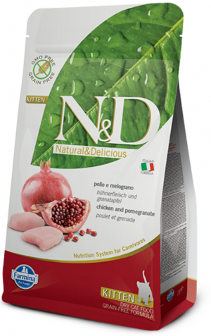 N&D NATURAL & DELICIOUS Cat Prime Grain Free Chicken & Pomegrante KITTEN 10kg