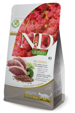 N&D NATURAL & DELICIOUS Cat Grain Free Quinoa & Duck neutered 5kg