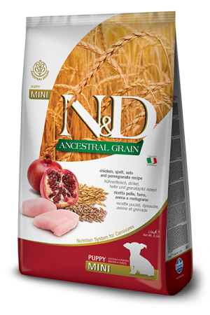 N&D NATURAL & DELICIOUS ND Dog Ancestral grain Chicken & Pomegranate Puppy Small 7kg
