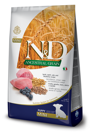 N&D NATURAL & DELICIOUS ND Dog low grain Lamb & Blueberry Puppy Small 2.5kg