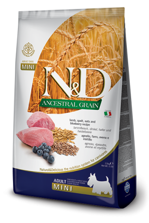 N&D NATURAL & DELICIOUS ND Dog low grain Lamb & Blueberry Adult Small 800g