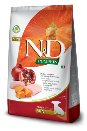 N&D NATURAL & DELICIOUS Dog Grain Free Chicken & Pomegrante puppy small 2.5kg