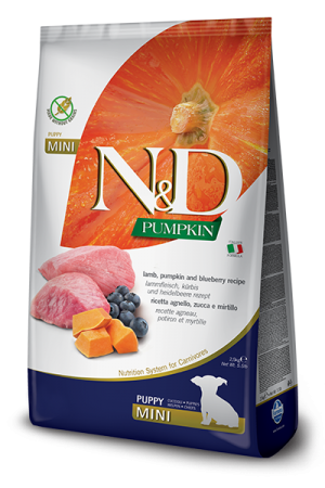 N&D NATURAL & DELICIOUS ND Dog Grain Free lamb & blueberry puppy small 800g