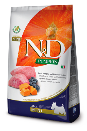 N&D NATURAL & DELICIOUS ND Dog Grain Free lamb & blueberry adult small 800g