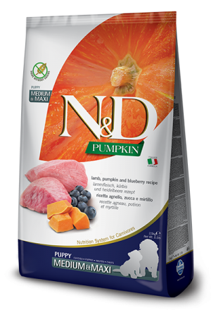 N&D NATURAL & DELICIOUS ND Dog Grain Free lamb & blueberry puppy M/L 2.5kg