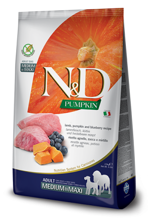 N&D NATURAL & DELICIOUS ND Dog Grain Free lamb & blueberry adult M/L 12kg