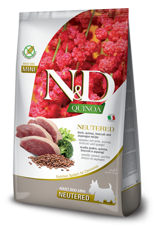 N&D NATURAL & DELICIOUS ND Dog Grain Free Quinoa & Duck neutered adult S 7kg