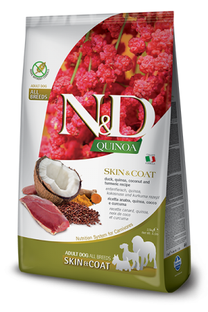 N&D NATURAL & DELICIOUS Dog Grain Free Quinoa & Duck skin & coat adult all breed 7kg
