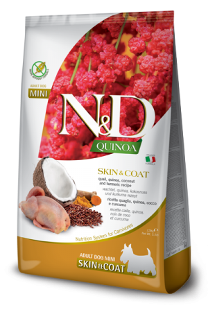 N&D NATURAL & DELICIOUS ND Dog Grain Free Quinoa & Quail skin & coat adult S 2.5kg