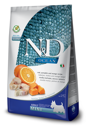 N&D NATURAL & DELICIOUS ND Dog Grain Free Fish & Orange & pumpkin adult mini 7kg