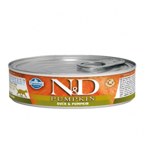 N&D NATURAL & DELICIOUS ND Cat Duck & Pumpkin konservi kaķiem 80g