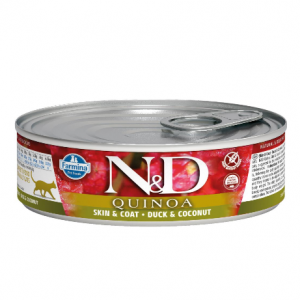N&D NATURAL & DELICIOUS Cat Quinoa & Duck & Coco skin & coat 80g