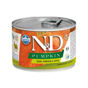 N&D NATURAL & DELICIOUS ND Dog Boar & Apple & Pumpkin konservi suņiem 140g