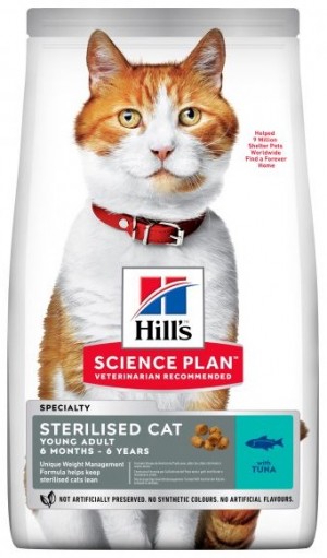 HILLS SP Hill's Science Plan Young Adult Sterilised Cat  Tuna 300g