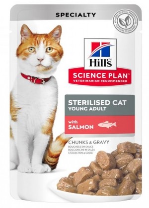 HILLS SP Hill's Sterilised Cat Young Adult Salmon 12 x 85g