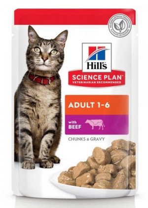 HILLS SP Hill's Feline Adult 1-6 Beef 12 x 85g