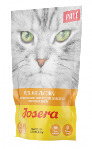  JOSERA konservi kaķiem PASTĒTE Turkey with Zucchini 85 g