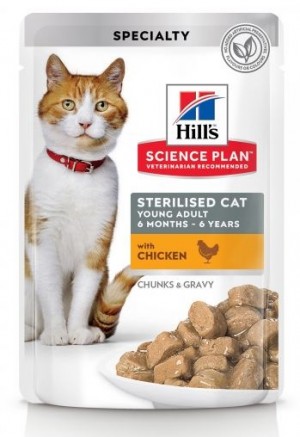 HILLS SP Hill's Sterilised Cat Young Adult Chicken 12 x 85g