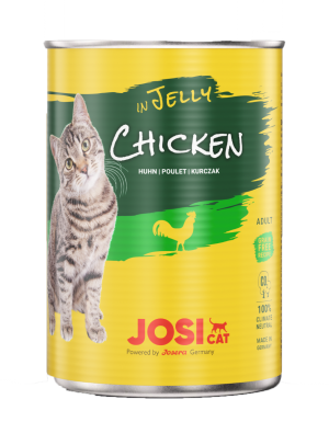 Konservi  JosiCat Chicken in jelly Konservi kaķiem 12 x 400 g