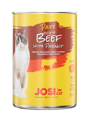 JOSERA JosiCat Pate Beef With Parsnip konservi kaķiem 400g