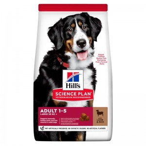 HILLS SP Hill's Science Plan ADULT LARGE BREED Lamb & Rice ar jēru un rīsiem 14kg