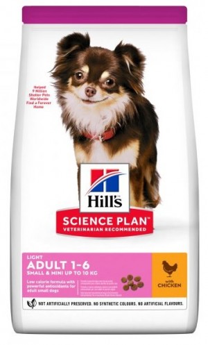 HILLS SP Hill's Science Plan LIGHT SMALL & MINI ADULT ar vistu 1.5kg