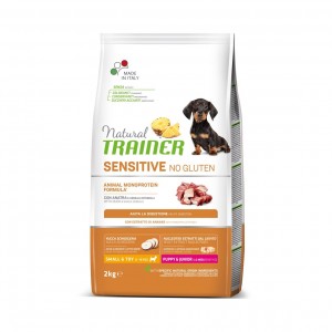 Natural Trainer Mini Junior Sensitive Duck ar pīli 2kg