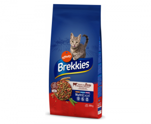 Brekkies Cat Beef barība kaķiem ar liellopu 15kg