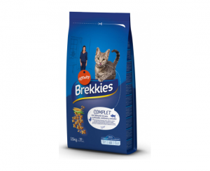 Brekkies Cat Complet barība kaķiem ar zivi un gaļu 15kg