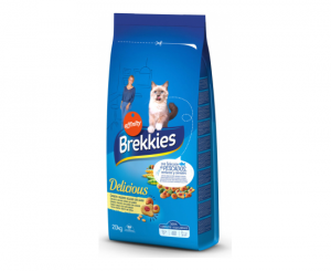 Brekkies Cat Delice Fish barība kaķiem ar lasi un dārzeņiem 20kg